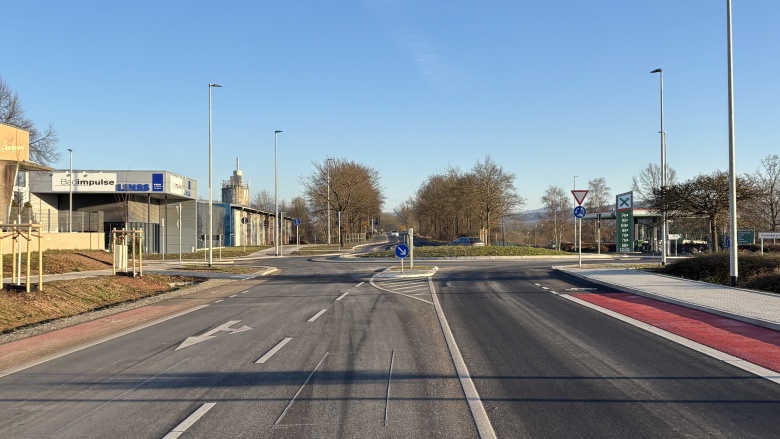 Neuer Kreisel am Florenbergcenter